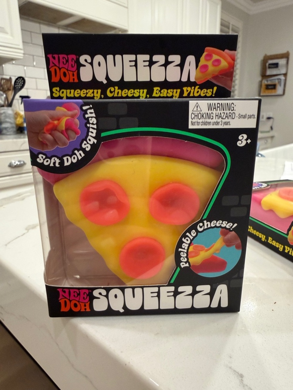 Needoh Squeezza Pizza - Yellow & Pink